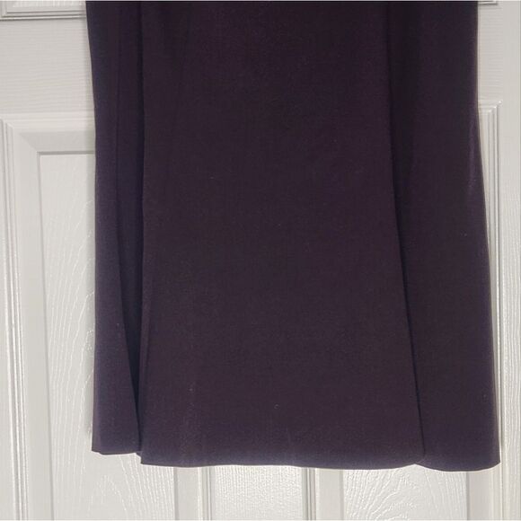 Chaps 12 Brown A-Line Knee-Length Zipper 6 Wedges Women's Skirt - Picture 5 of 5